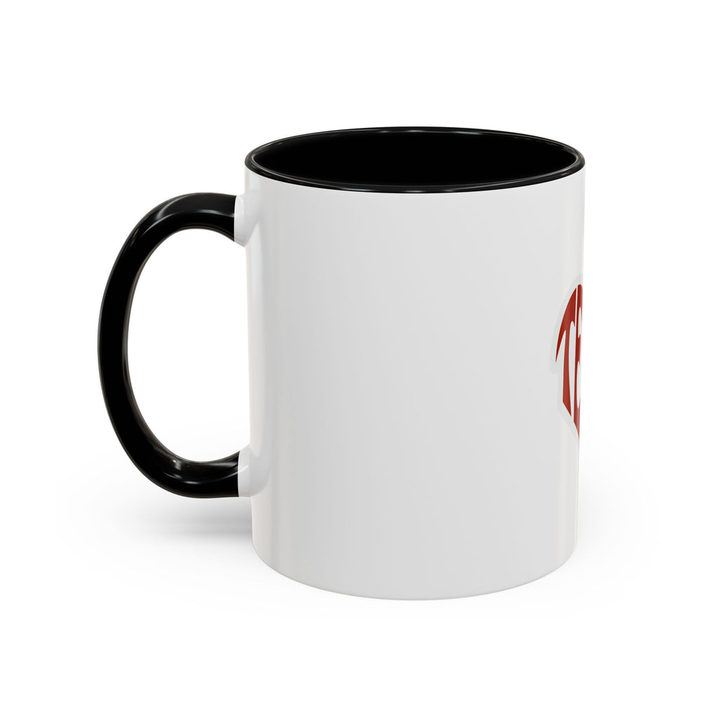 Texas Heart Coffee Mug — I Love Texas Cowboy Hat Accent