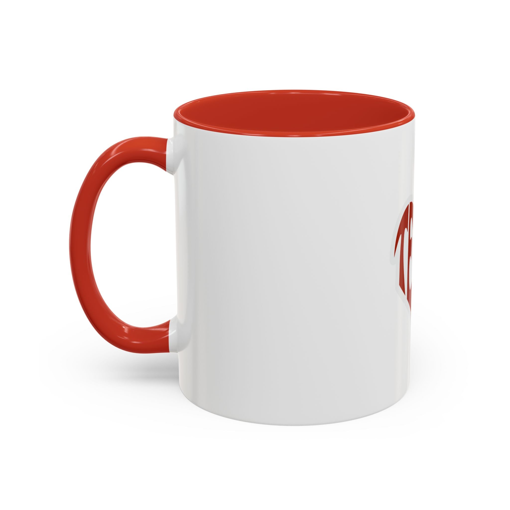 Texas Heart Coffee Mug — I Love Texas Cowboy Hat Accent