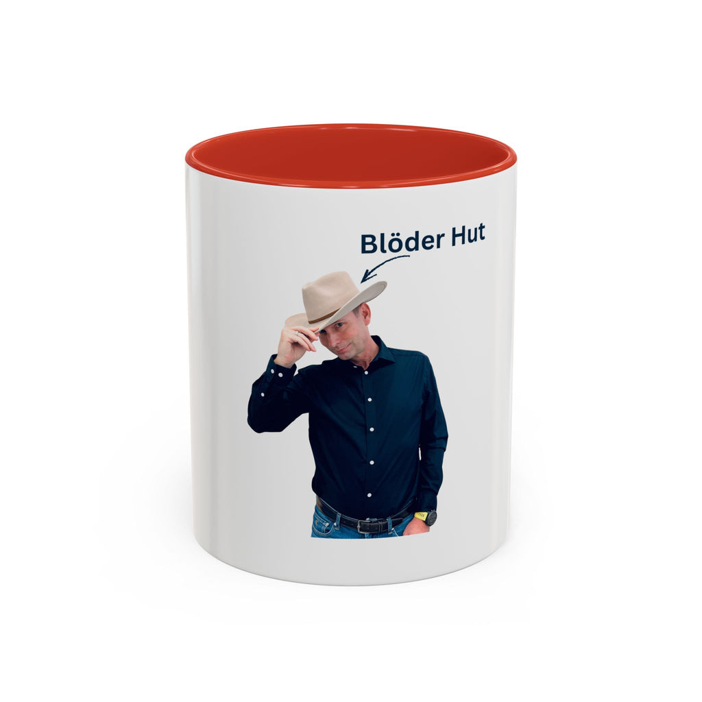 Cowboy Photo Mug with “Blöder Hut” - USA PRINT ONLY!