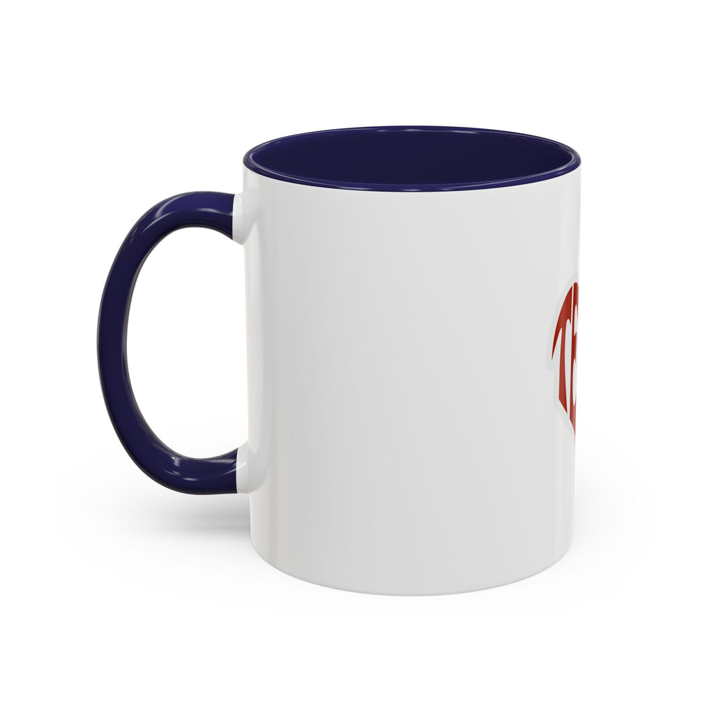 Texas Heart Coffee Mug — I Love Texas Cowboy Hat Accent