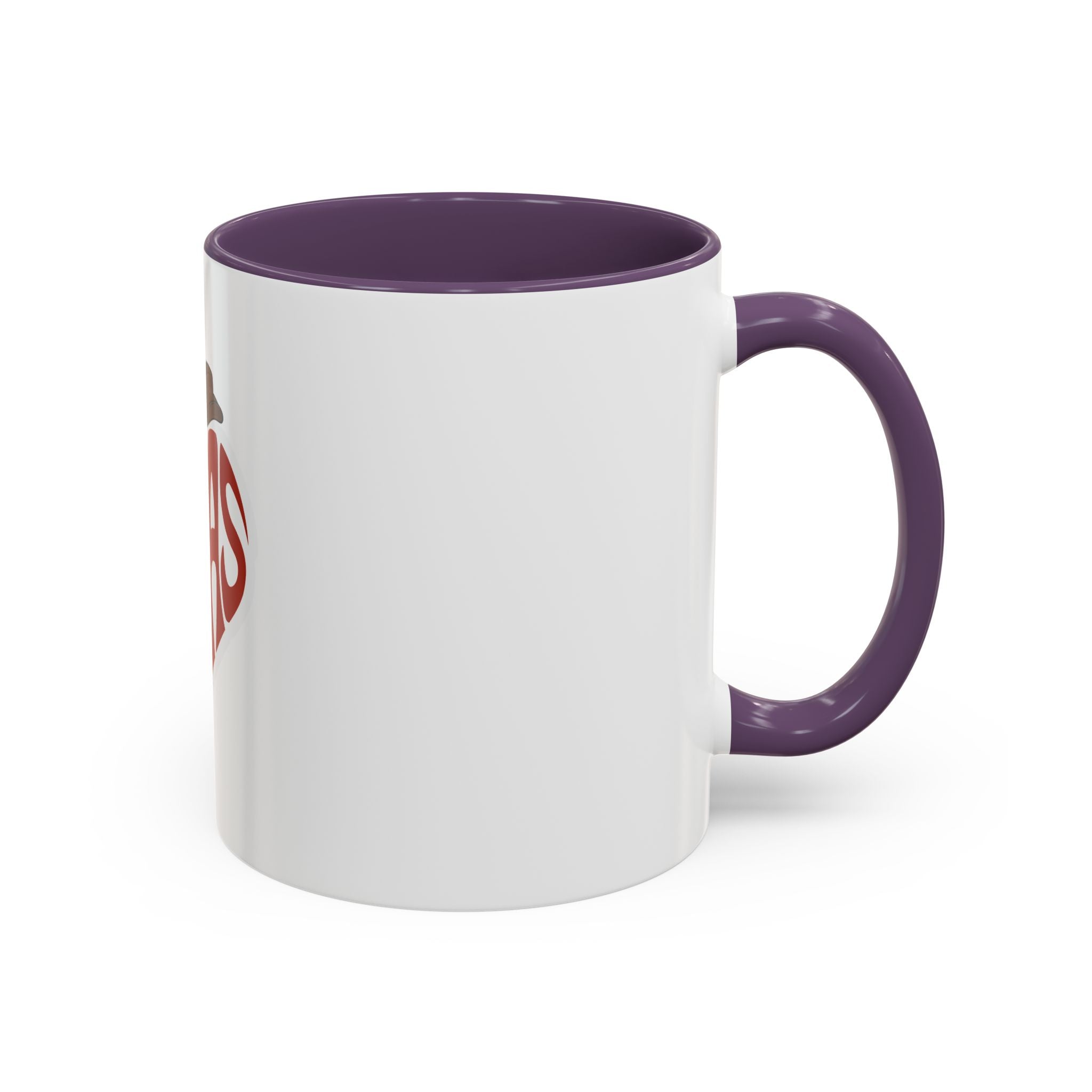 Texas Heart Coffee Mug — I Love Texas Cowboy Hat Accent