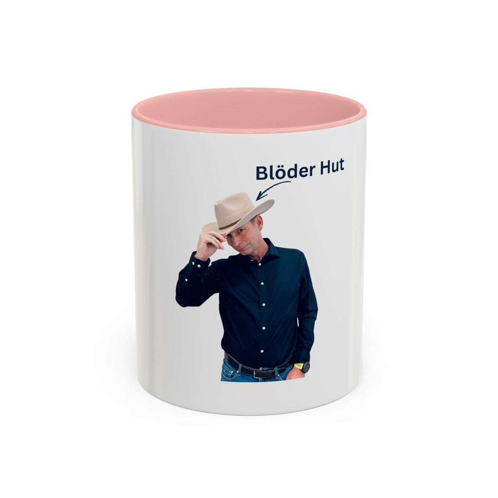 Cowboy Photo Mug with “Blöder Hut” - USA PRINT ONLY!